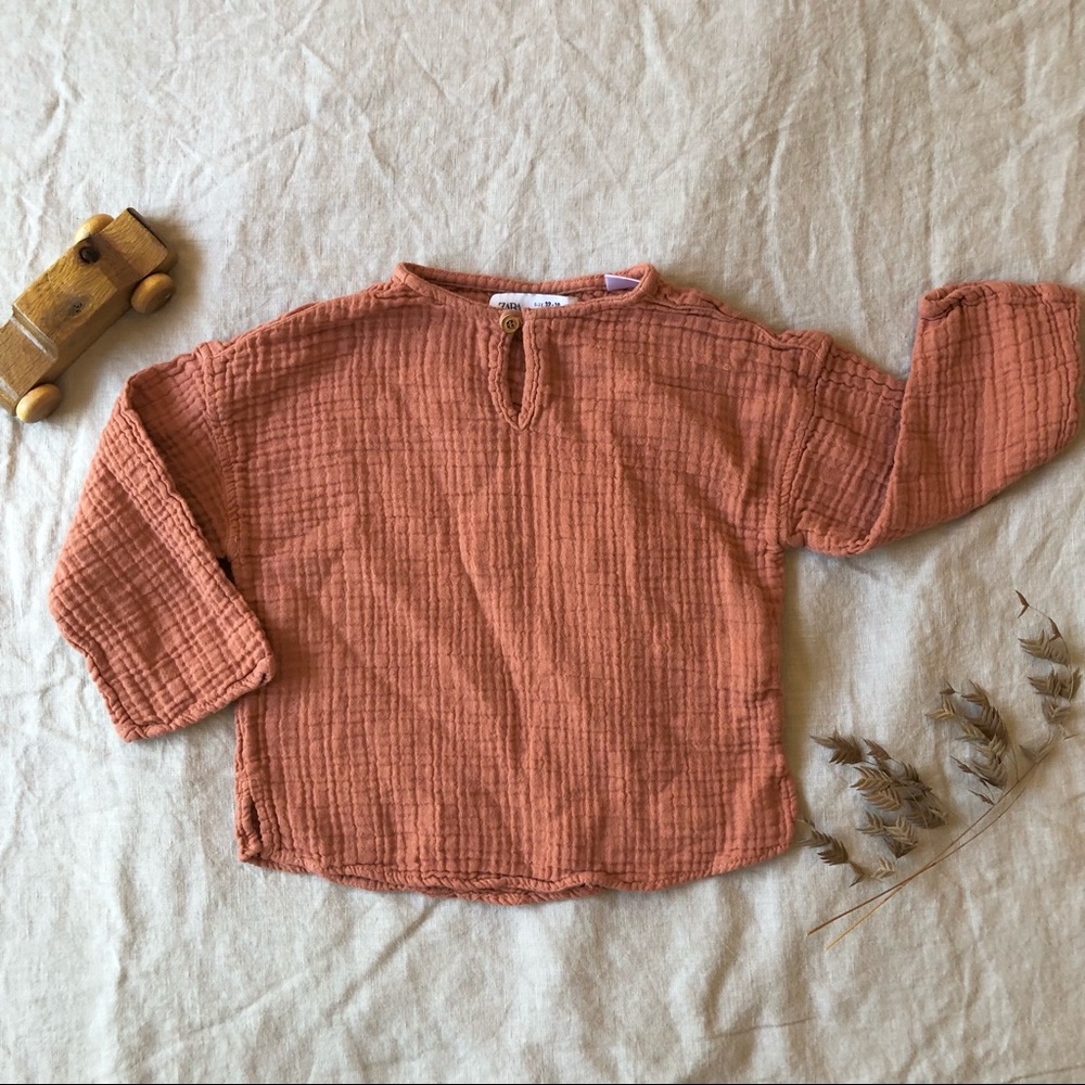 Zara unisex light weight linen shirt